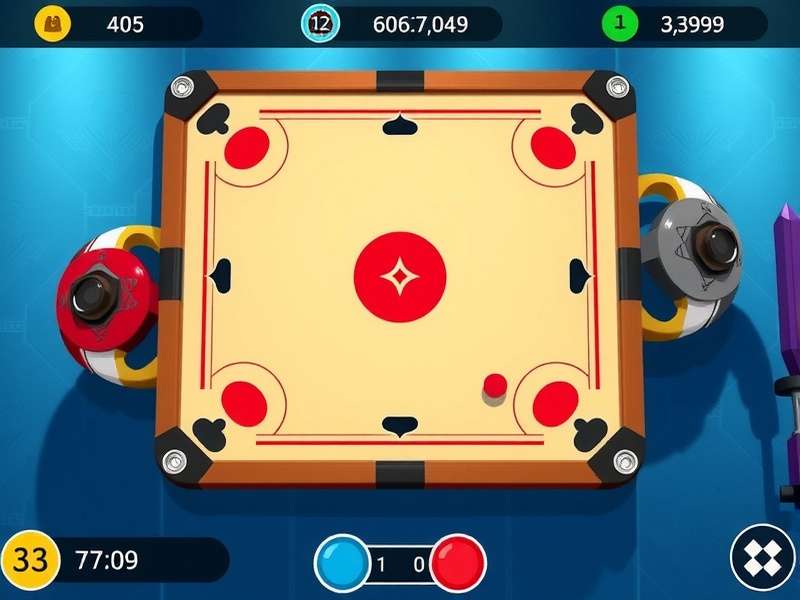 Carrom Velocity Victory Tournament Scene